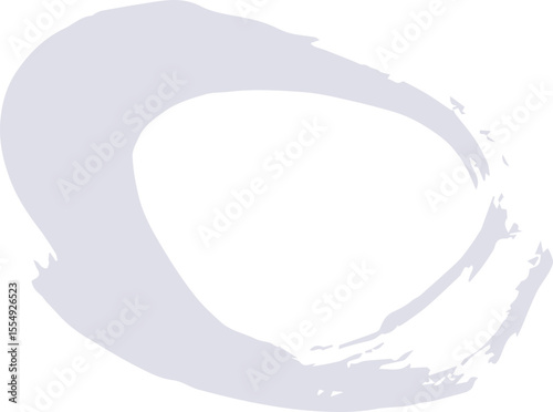 Abstract Circle paint draw. white paint isolated on white background. SVG. 