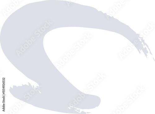 Abstract Circle paint draw. white paint isolated on white background. SVG. 