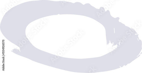 Abstract Circle paint draw. white paint isolated on white background. SVG. 