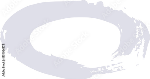 Abstract Circle paint draw. white paint isolated on white background. SVG. 