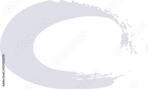 Abstract Circle paint draw. white paint isolated on white background. SVG. 