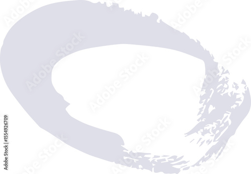 Abstract Circle paint draw. white paint isolated on white background. SVG. 