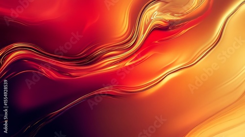 Abstract Colorful Gradient Background with Smooth Waves