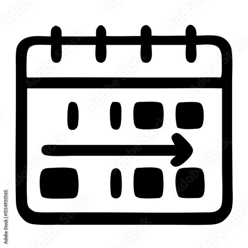 Outline Simple Calendar Schedule Appointment Date Deadline Icon Design