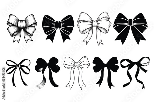 Elegant Decorative Ribbon Bow Collection