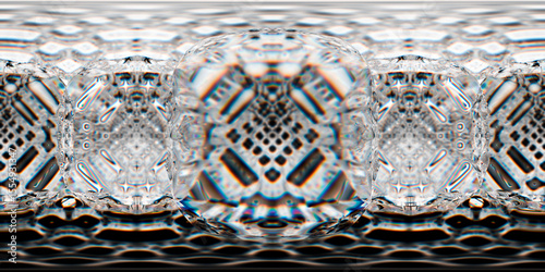 Obraz na płótnie A seamless HDRI environment map with intricate kaleidoscopic symmetry
