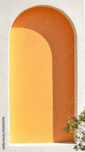 Wall recess as decoration outdoors