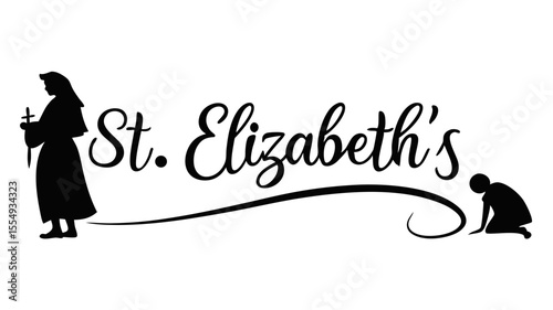 St. Elizabeth's A Nun's Devotion and Prayerful Silhouette Artwork