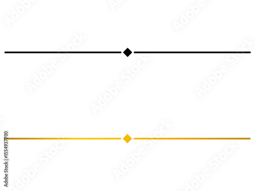 Simple page divider line in black and gold