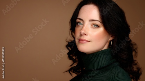 Muted Elegance: Editorial Portrait in Earth-Toned Harmony
