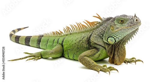 Iguana isolated on white