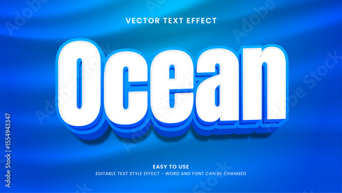 ocean editable text effect