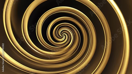 Abstract Gold Swirls Seamlessly Looping for Backgrounds and Visual Effects