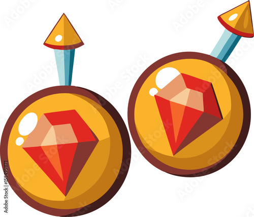 Stud earrings