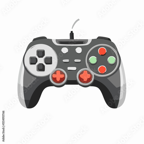 Gaming Controller Illustration  A Detailed Vector Graphic of a Modern Gamepad