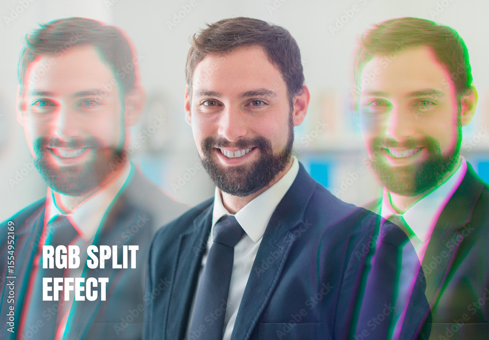 RGB Split Effect Stock Template | Adobe Stock