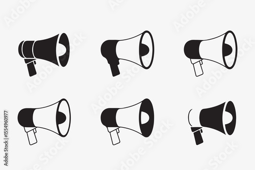 Icon Set for Amplified Communication, Public Address, and Events