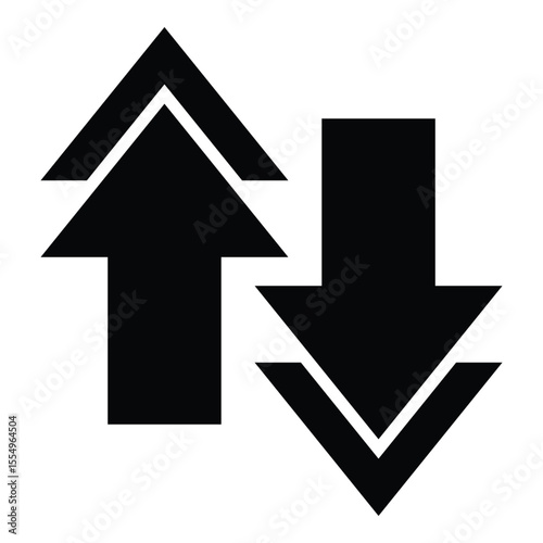 Up And Down  Icon Element For Design