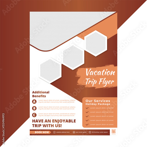 Dynamic flyer template for travel marketing campaigns targeting budget travelers, group tours, or student vacations through both digital and print channels