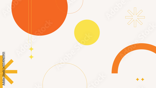 Light Background with Orange Graphic Background