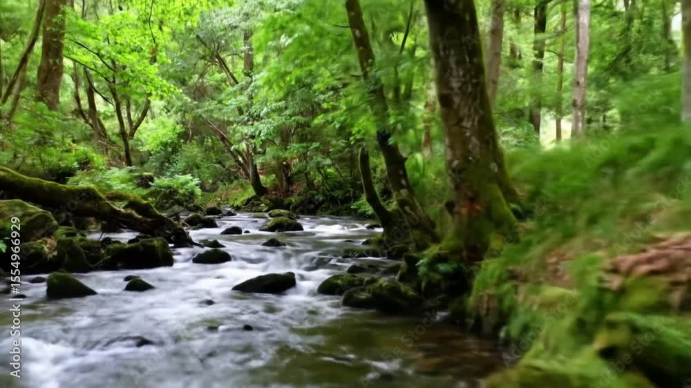 Forest stream nature scene Forest stream nature scene