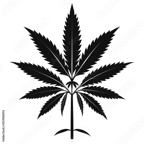 cannabis flower silhouette