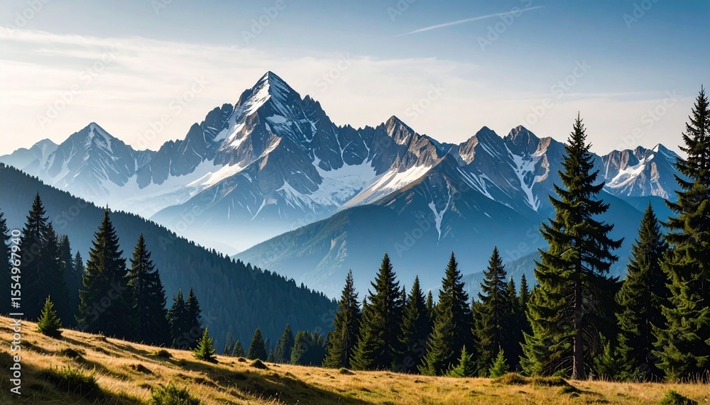 Fototapeta premium mountain landscape in the morning