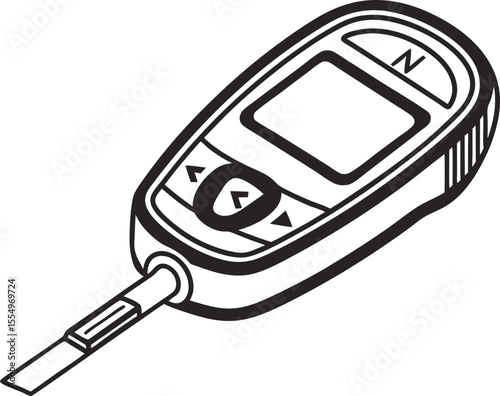 White-isolated mobile phone: a versatile digital communication device with a sleek screen and essential buttons, perfect for business or personal use
