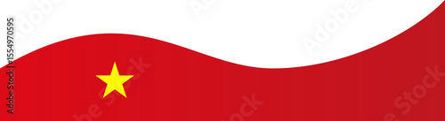 Vietnam Flag Frame Ribbon Corner Border Illustration