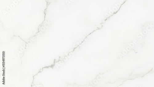 White Marble Texture. A close-up shot of a white marble surface, showcasing the subtle gray veining and natural variations within the stone. The image conveys a sense of luxury, elegance