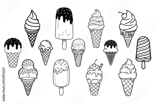 Delicious Ice Cream Vector Bundle