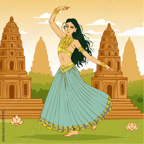 indian girl in traditional dress