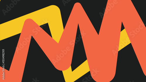 Color clash zigzag background