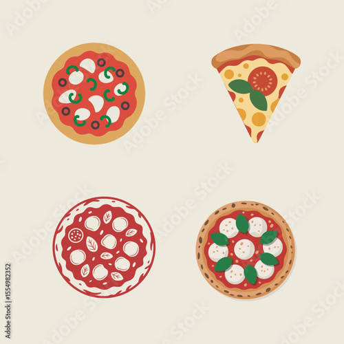 Fast food silhouette vector illustration set white background.