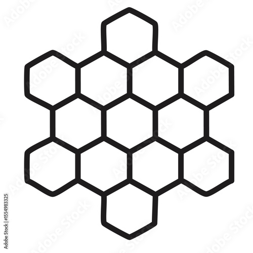 Honeycombs vector icon