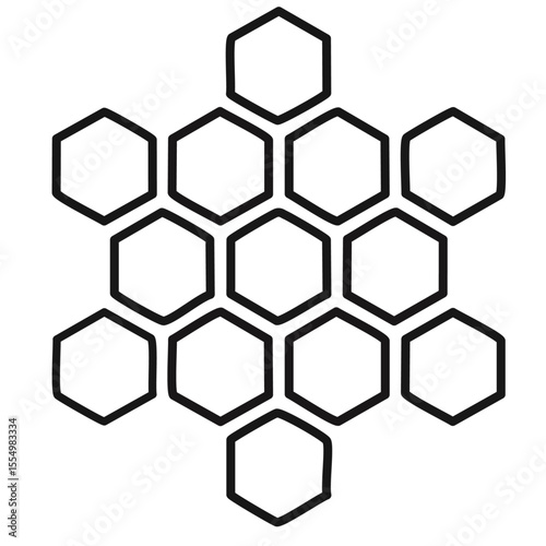 Honeycombs vector icon