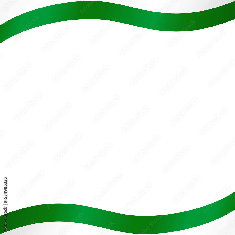 Fototapeta premium Pakistan Flag Frame Ribbon Corner Border Illustration