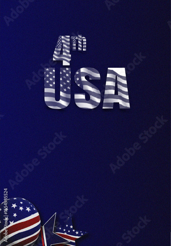 Luxury Elegant 4th of July USA Background