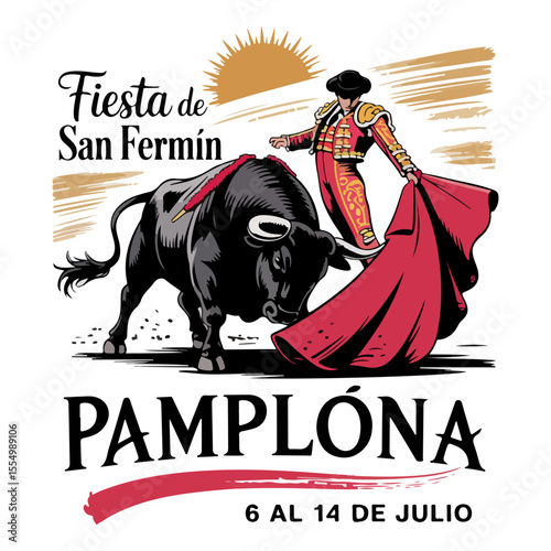 Spanish Festival Ink-Style Design









