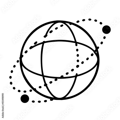 “Global Consciousness Icon – Data Streams & Digital Connectivity Symbol”

