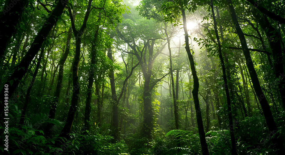 Fototapeta premium Dense Tropical Rainforest
