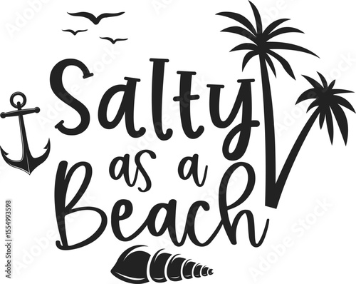 salty as a beach
