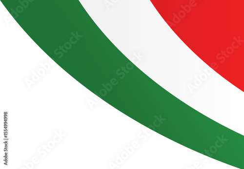 Kurdish Flag Ribbon Corner Border Illustration photo