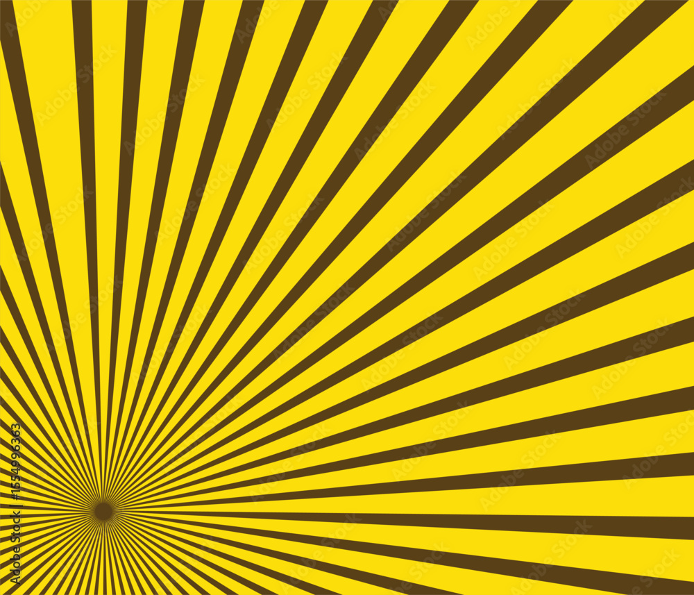 Obraz premium Retro Comic Background Radial Sunburst and Halftone Cartoon Effect