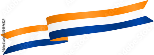 South Africa Flag Ribbon Corner Border Illustration