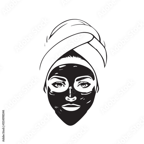 Home Spa Girl silhouette