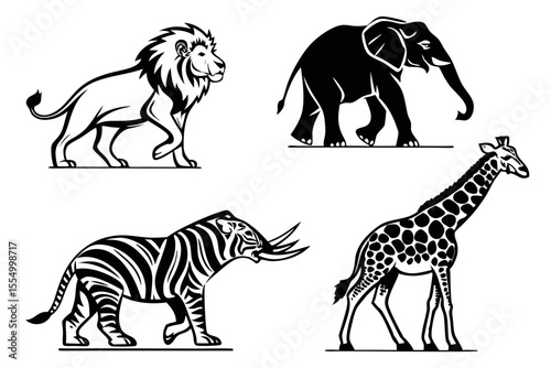 zebra and giraffe