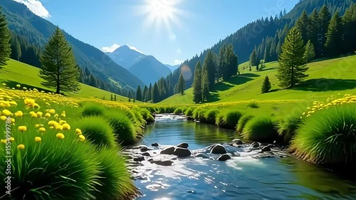 lake in the mountains
