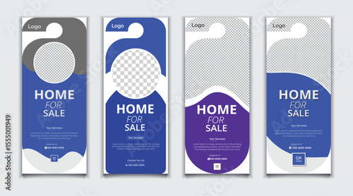 Bundle Home for Sale Door Hanger Design For Your Business 