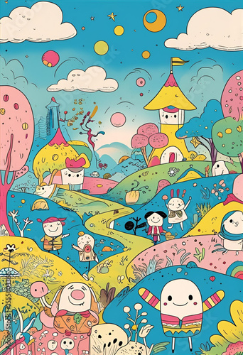 seamless pattern with fishes